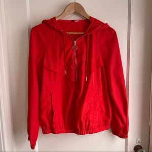 H&M red windbreaker jacket